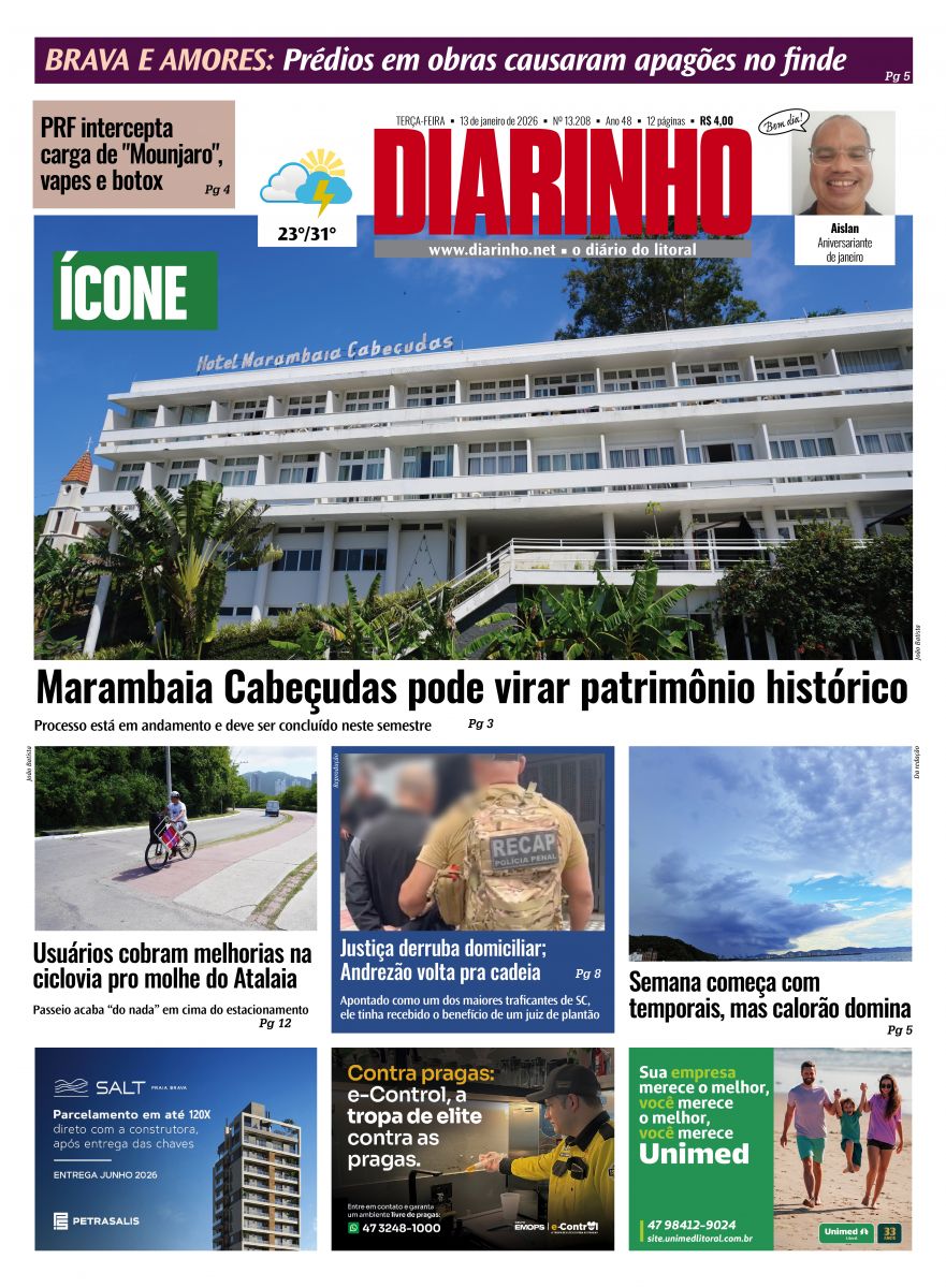 Capa de hoje