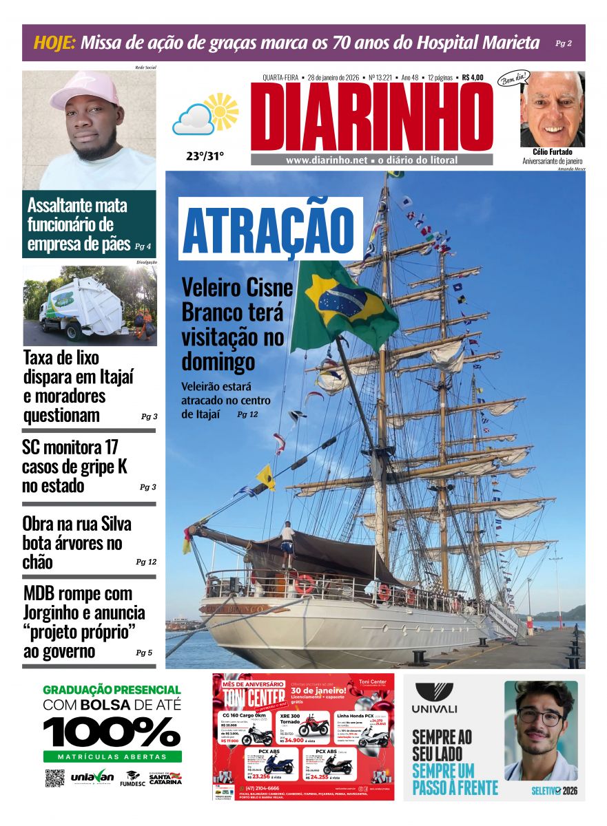 Capa de hoje
