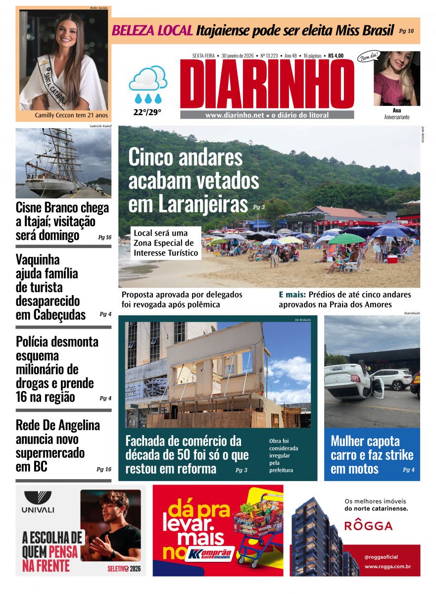 Capa de hoje
