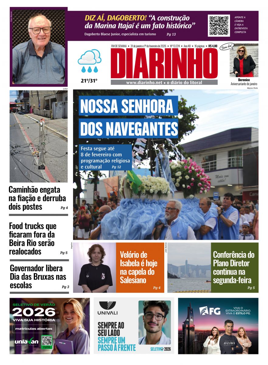 Capa de hoje