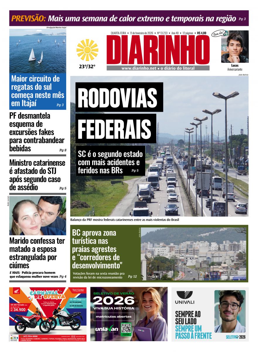 Capa de hoje