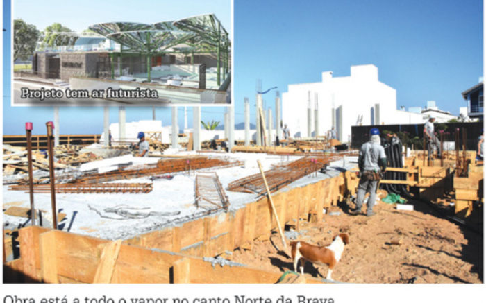 Obra está a todo vapor no canto Norte da Brava