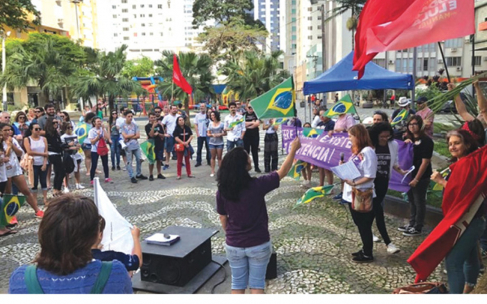 Em BC, ato acontece na praça que tem o nome do prefeito morto pela ditadura militar