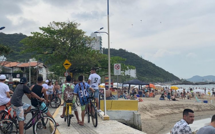 Praia de Cabeçudas estava lotada