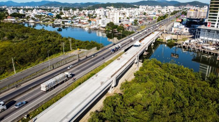 Alça será fechada para conectar ponte à marginal da BR 101 {Foto: Divulgação}