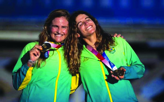 Martine Grael e Kahena Kunze são bicampeãs olímpicas. (foto: Jonne Roriz/COB)