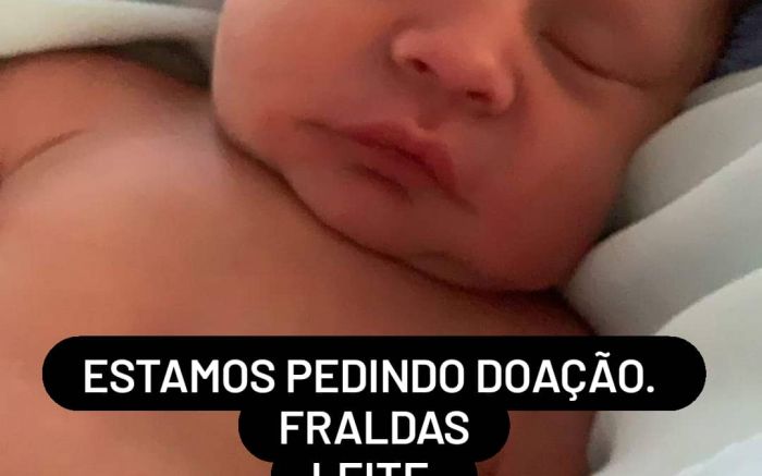 A doação pode ser via PIX ou por meio de doações de roupas, fraldas e alimentos. Foto: Divulgação