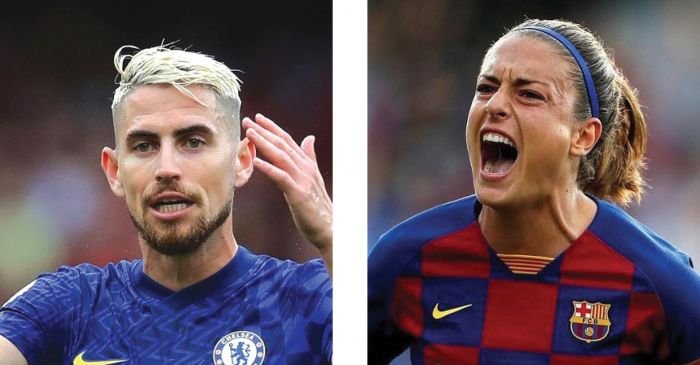 Jorginho, do Chelsea, e Alexia, do Barcelona, foram os escolhidos (foto: divulgação)
