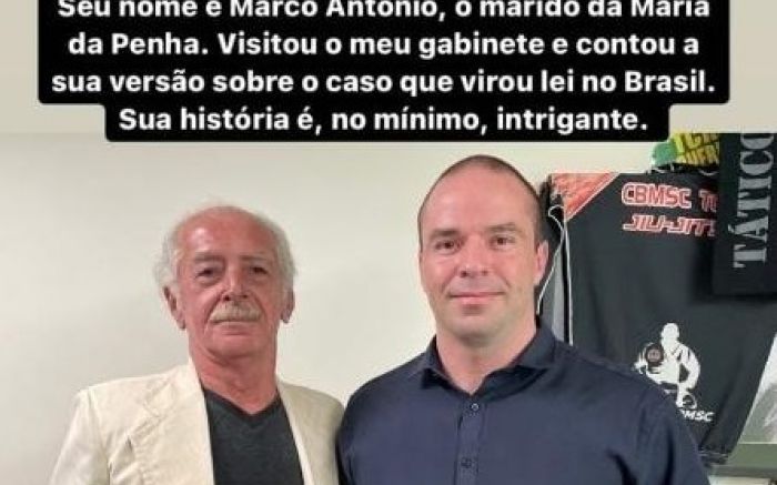 Postagem de Jessé Lopes com Marco Antônio (à esq.) foi apagada