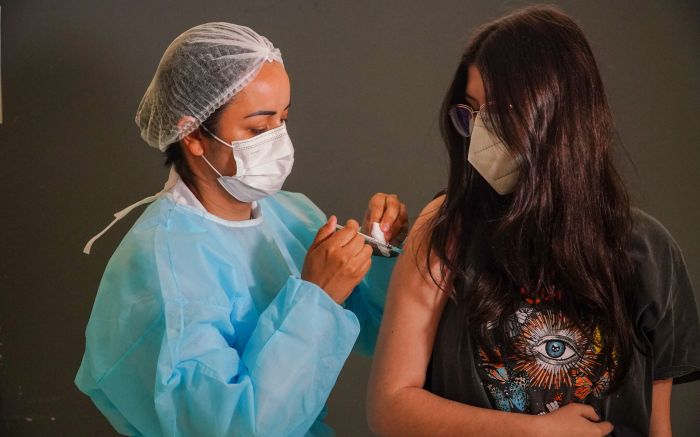 Mais atrasada no estado, região também está recebendo vacinas pra segunda dose
(Foto: Divulgação/Secom SC)