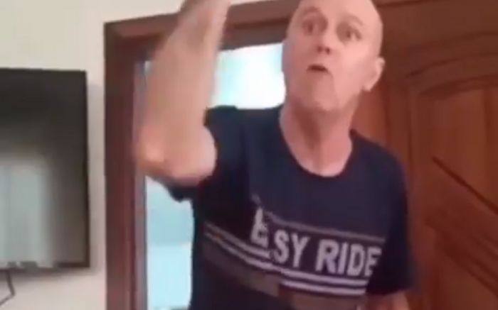 Em gravação que viralizou nesta sexta-feira, homem afirma que tem ódio e que 'não suporta negro' Foto: Divulgação/ Redes Sociais