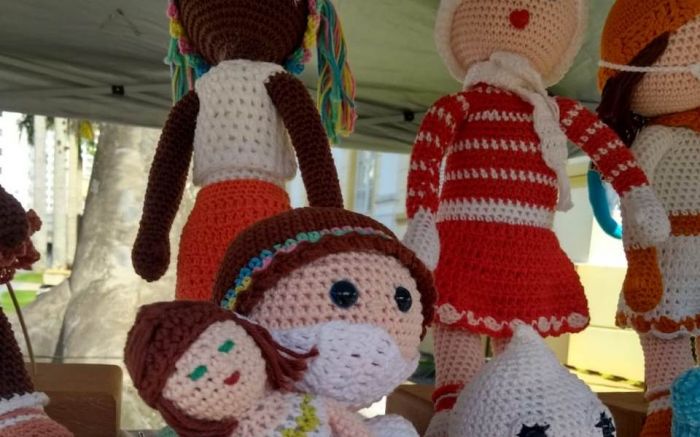 São 30 artesãos na Feira de Artesanato focada a produtos para o público infantil Foto: Divulgação/ PMI