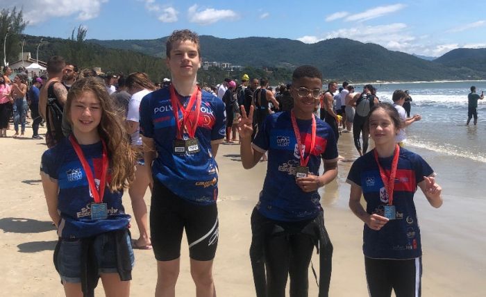Garotada não deu chance aos concorrentes e voltou pra casa cheia de medalhas
Foto: Divulgação