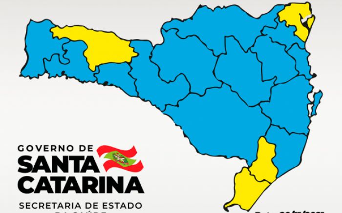 Mapa atualizado foi divulgado no sábado
Foto: Divulgação