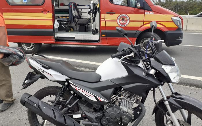 Caroneira foi encontrada caída na pista. Foto Divulgação 