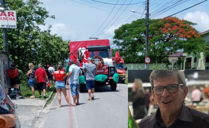Acidente aconteceu durante a entrega de doces e presentes às crianças carentes
Foto: Divulgação