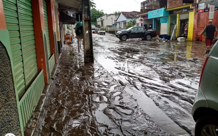 Cidade natal de Elizete está com 700 desabrigados
 Fotos Divulgação.