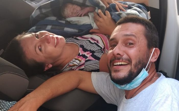 Marília veio ao mundo no carro do pai Marcelo
(Foto: Acervo pessoal)