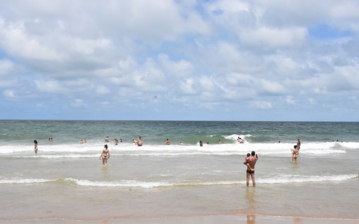Praia Brava tem um ponto impróprio pro banho de mar (Foto: Anderson Davi)