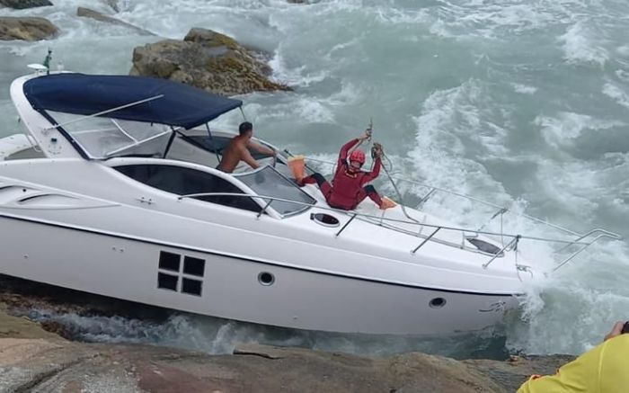 Acidente ocorreu após pane elétrica na embarcação 