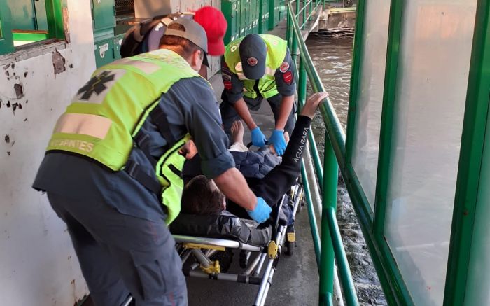 O mergulhador, de 32 anos, passa bem
Foto: Divulgação