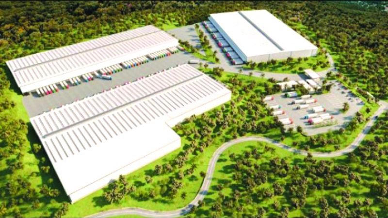 A Área inicial de operação de 80 mil m² pode se expadir para 260 mil m²