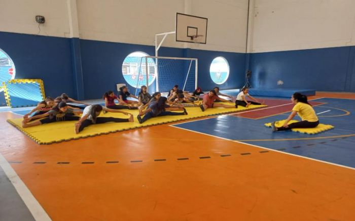 Até o momento, 20 estudantes do 6º ao 9º ano participam dos treinamentos Foto: Divulgação