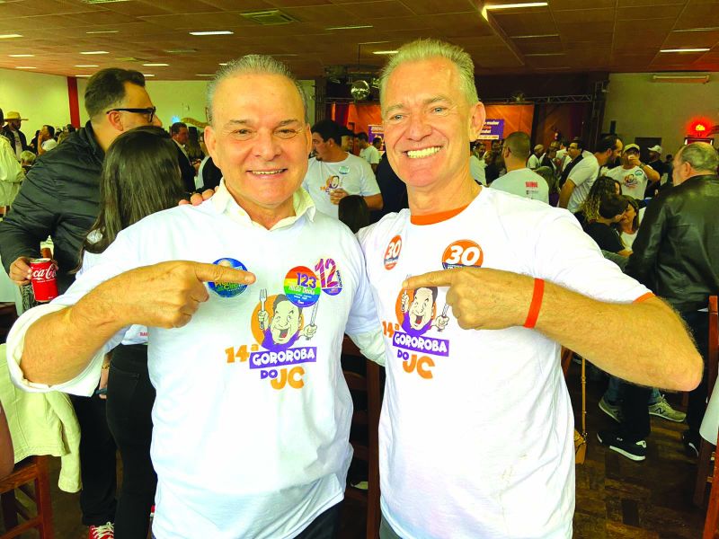 Candidatos ao governo Jorge Boeira (PDT) e Odair Tramontin (Novo)