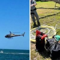 Polícia encontra 130kg de drogas boiando no mar da Penha