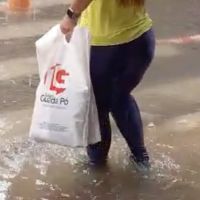 Balneário Camboriú está em alerta vermelho por conta da chuvarada  