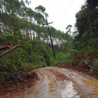 Chuva deixa moradores ilhados no Brilhante 2, em Itajaí