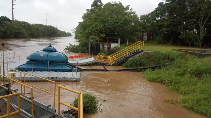 ETA do Limoero foi parasalida por conta da turbidez
Foto Divulgação