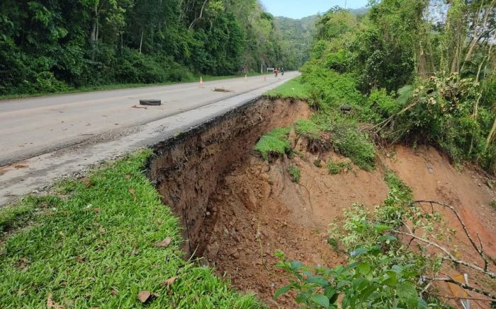 BR 282 tem 35 pontos com interdições (Foto: Divulgação)