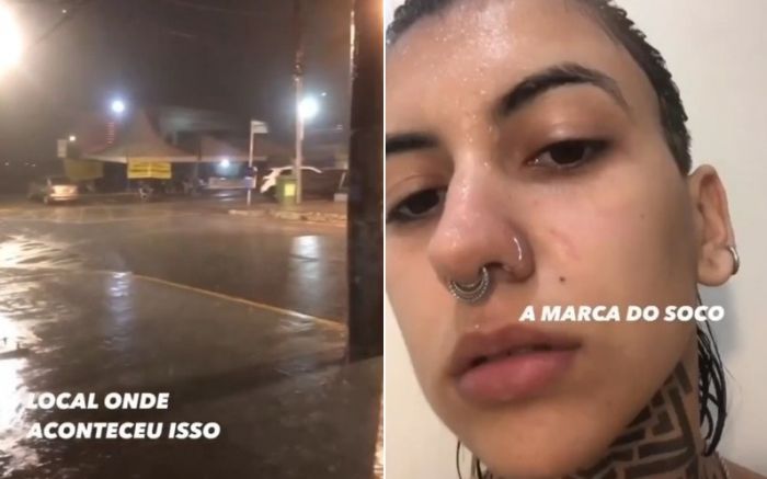 Júlia, de 19 anos, denunciou o caso nas redes sociais (FOTO: REDE SOCIAL)