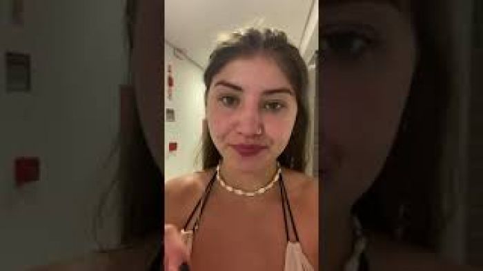 Isabelle gravou um vídeo para explicar o que aconteceu, e afirmou estar em Florianópolis Foto Reprodução - redes sociais