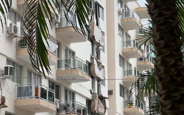 Defesa Civil interditou seis apartamentos 
(Foto: Fabrício Pitella)