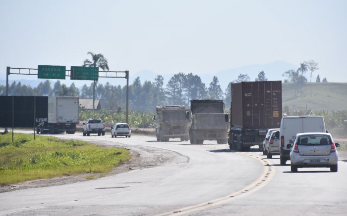 Outras quatro rodovias federais em SC também devem entrar nas metas da pasta (Foto: Arquivo/João Batista) 