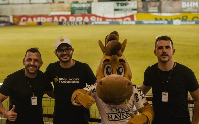 Ação faz parte da nova parceria do grupo com o time catarinense
(foto: divulgação)