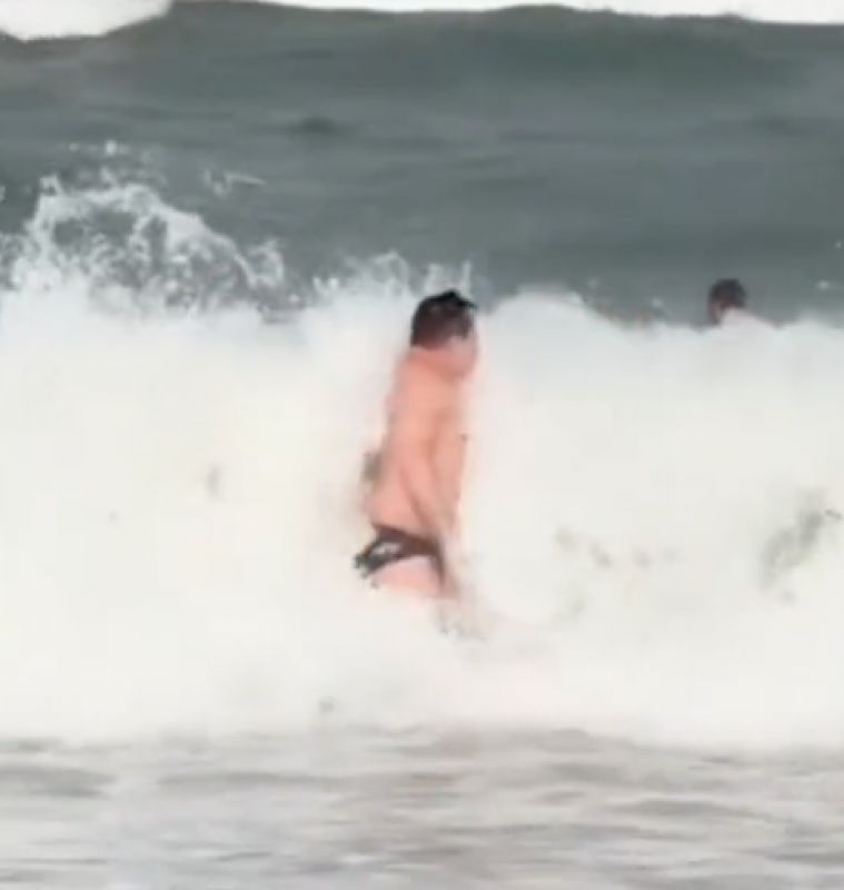Caso aconteceu no canto sul da praia (Foto: reprodução)