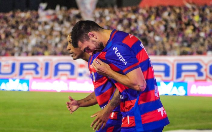 Peu fez seu primeiro gol no ano com a camisa rubro-anil. Foto: Arthur Miranda/CNMD