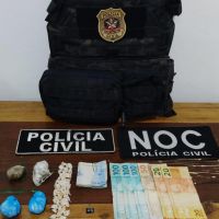 Operação contra o tráfico apreende dinheiro e drogas em Piçarras