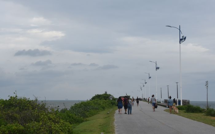 Ciclone se forma no mar entre SC e RS e pode castigar mais o litoral sul (Foto: João Batista)
