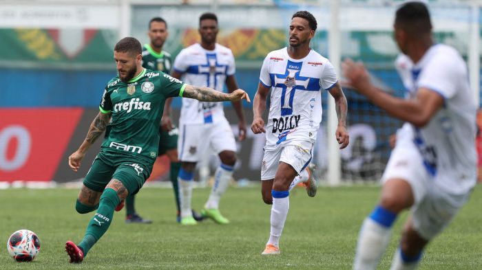 Primeiro jogo da final do Paulistão será neste domingo, às 16h, na Arena Barueri
Foto: Cesar Greco/Palmeiras
