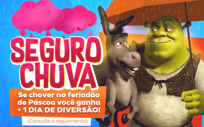 Visitantes ganham mais um dia de diversão se chover no dia da visita