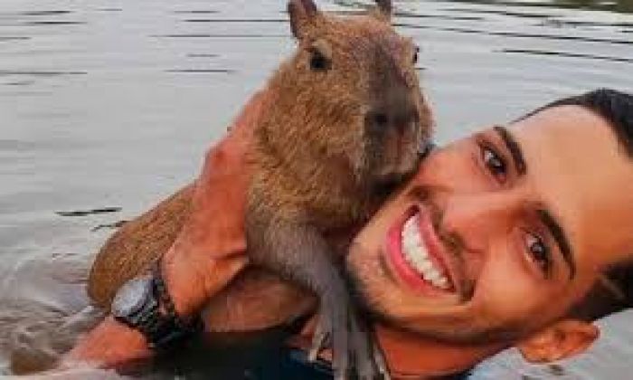 Agenor teve que pagar multa e apagar posts com a capivara (Foto: reprodução)