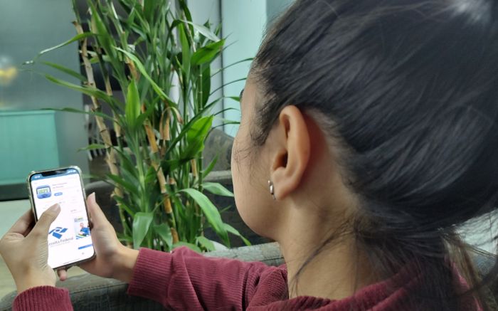 Declaração pode ser feita pelo site da Receita ou em aplicativo pra baixar no celular
(foto: Franciele Marcon)