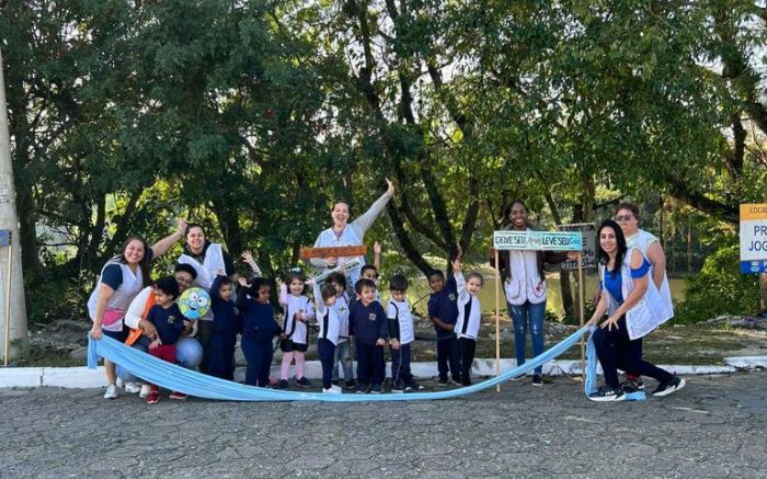 A Codetran deu apoio aos alunos da rede municipal (Foto: Divulgação)