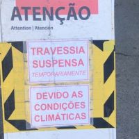 Correnteza suspende as operações da balsinha da Barra do Rio 