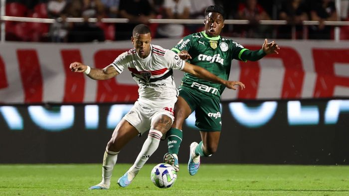 São Paulo e Palmeiras se enfrentam no Morumbi

Foto: Divulgação/Palmeiras