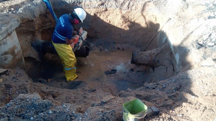 Alta turbidez da água foi causada  (Foto: Divulgação)